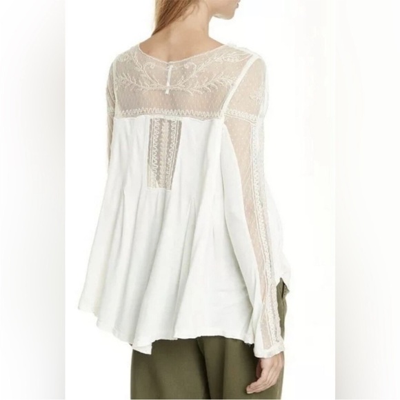 Free People Jojo Mixed Media Shirt - Picture 2 of 8